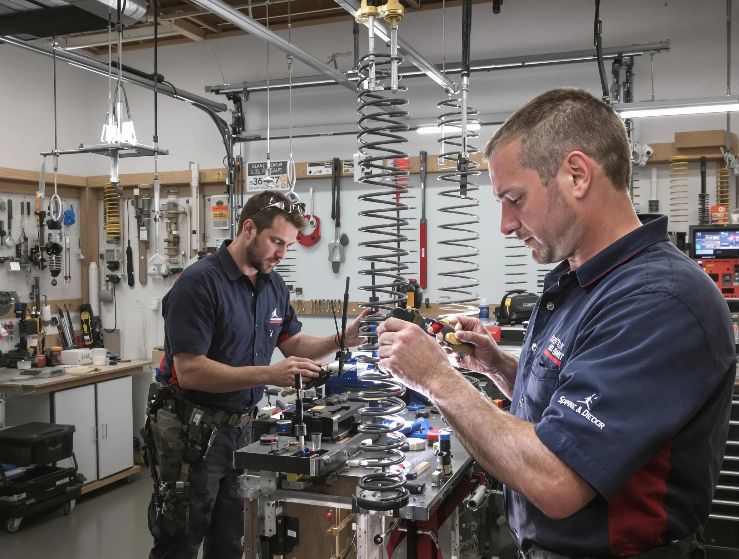 Garage door spring repair service by Portland Garage Door Repair in Portland