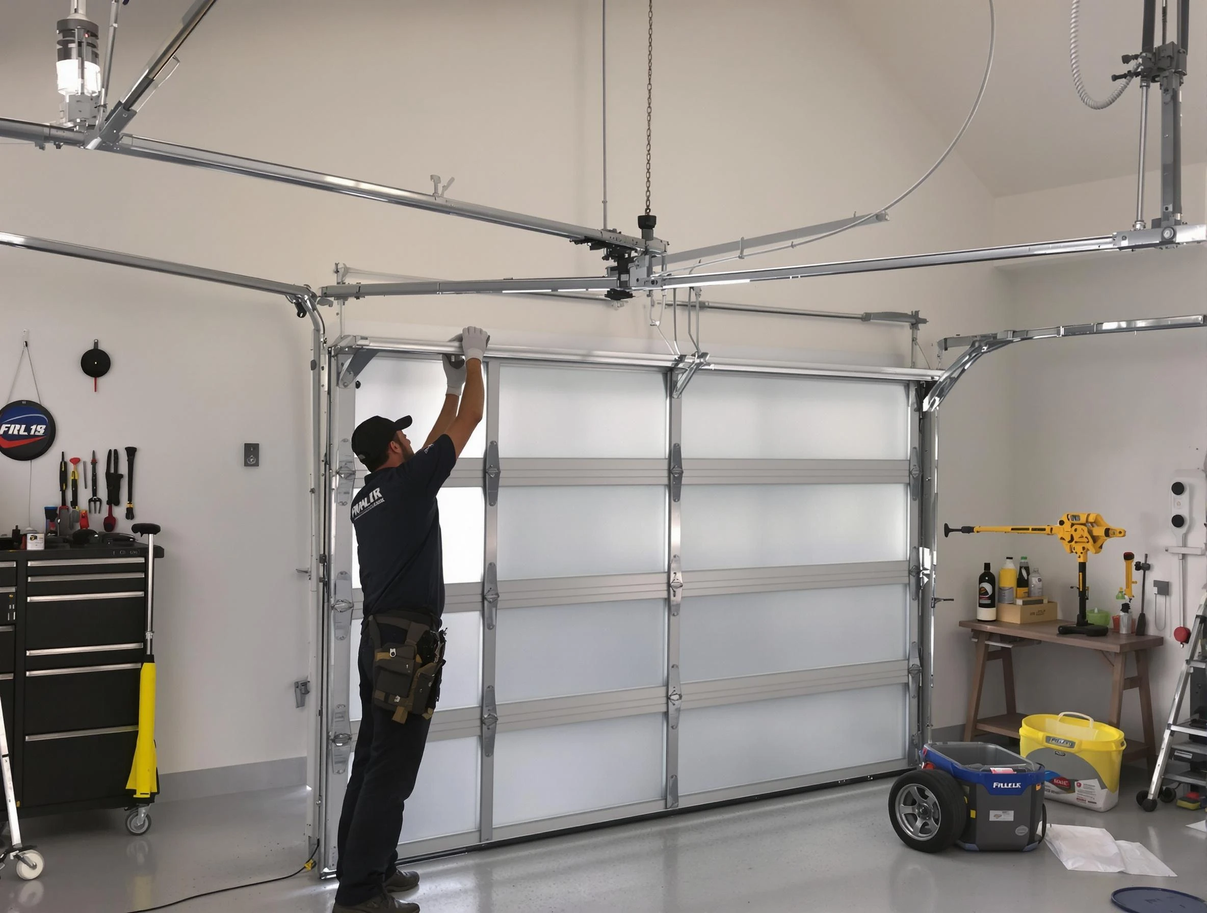 Portland Garage Door Repair certified team performing precision garage door installation in Portland