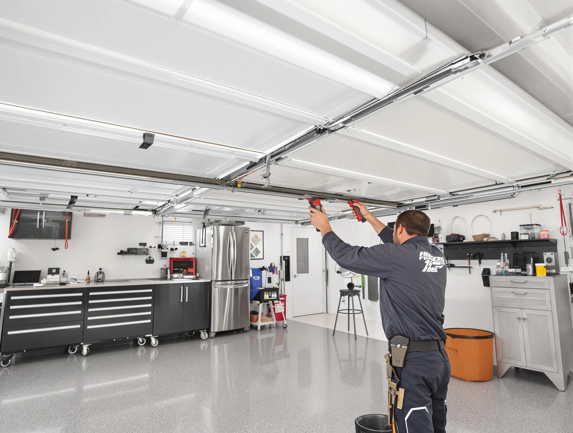 Overhead garage door repair service by Portland Garage Door Repair in Portland
